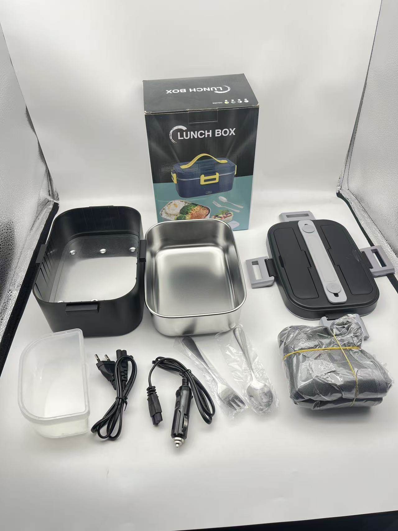 Bestselling Electric Lunch Box Cross-Border Insulated Electric Lunch Container 1.8L 75W Large Capacity Plug-in Heating Bento Box