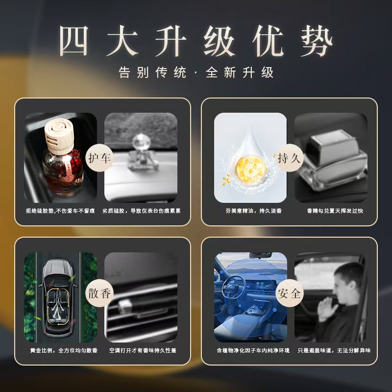 Wooden Lid Timeless Car Fragrance Perfume for Men and Women Car Air Freshener