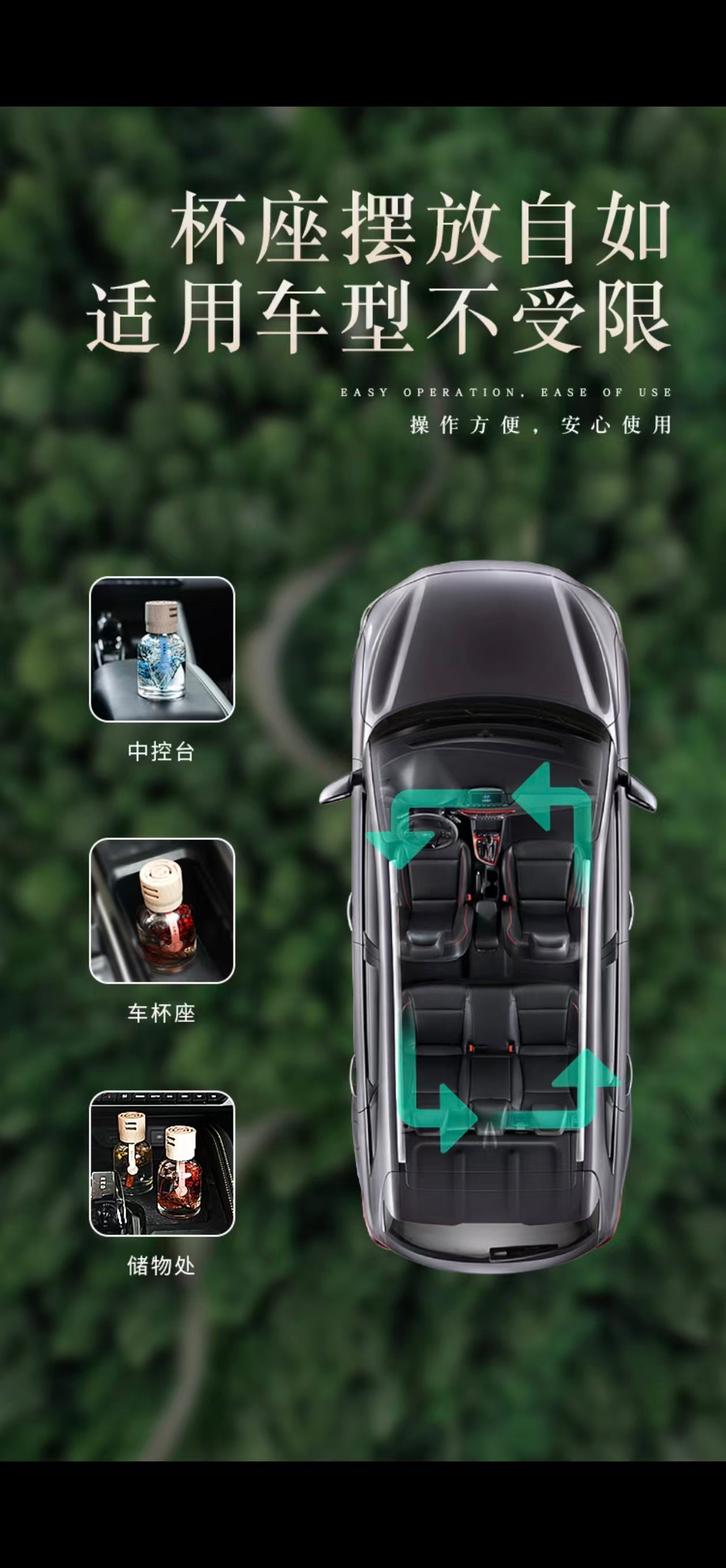 Wooden Lid Timeless Car Fragrance Perfume for Men and Women Car Air Freshener