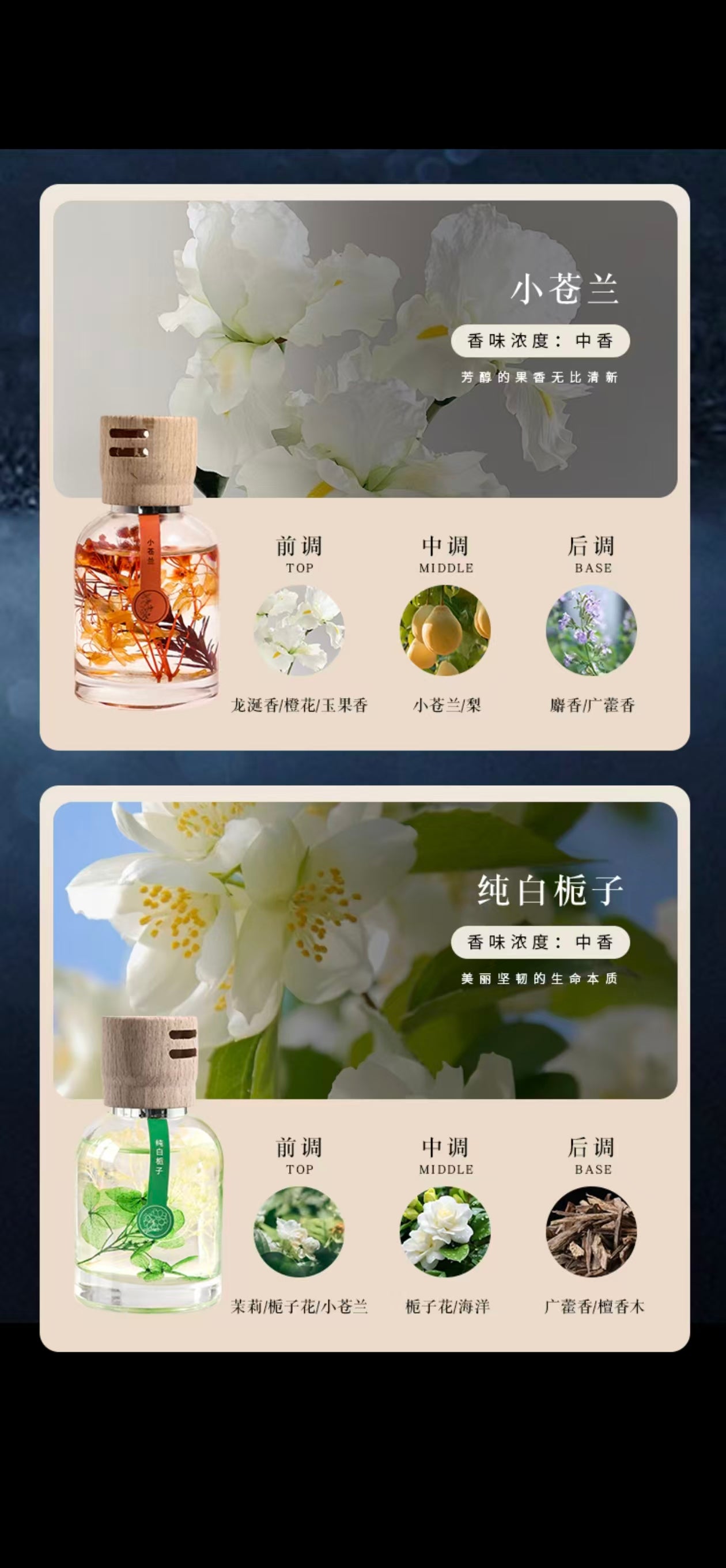 Wooden Lid Timeless Car Fragrance Perfume for Men and Women Car Air Freshener