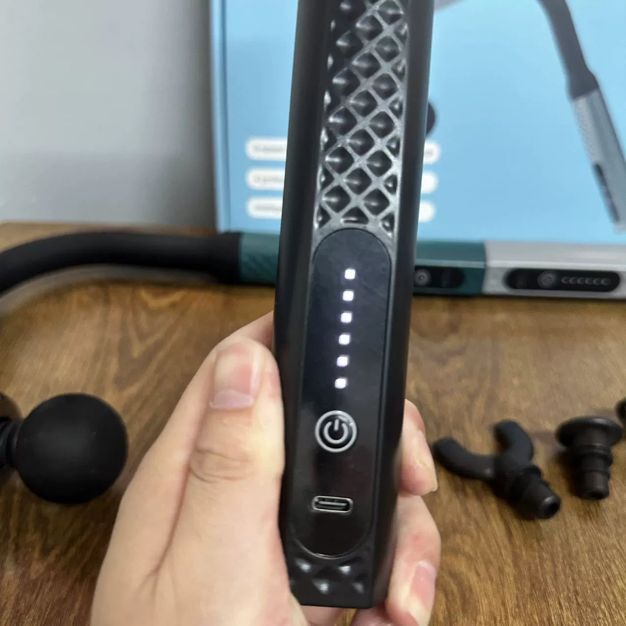 U-Shaped Hook Fascia Gun Electric Massage Silent Muscle Relaxation Fitness Extended Back Hammer LCD Multi-Speed